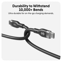 HyperJuice 60W Silicone USB-C to USB-C Cable (1.5M/5Ft) - Black