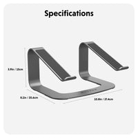 HyperSpace® Ergonomic Laptop Stand - Space Grey