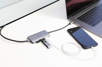 USB-C Ethernet Adapter with 3x USB-A Ports