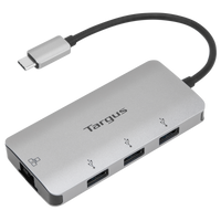USB-C Ethernet Adapter with 3x USB-A Ports