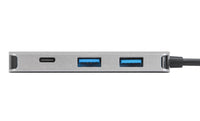 USB-C Multi-Port Hub with 2x USB-A and 2x USB-C Ports with 100W PD Pass-Thru
