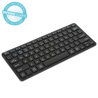 Compact Multi-Device Bluetooth® Antimicrobial Keyboard (Black)