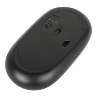 Compact Multi-Device Antimicrobial Wireless Mouse (Black)