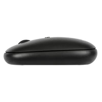 Compact Multi-Device Antimicrobial Wireless Mouse (Black)