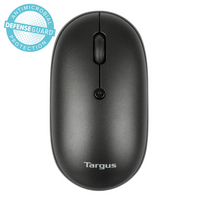 Compact Multi-Device Antimicrobial Wireless Mouse (Black)