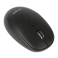 Midsize Comfort Multi-Device Antimicrobial Wireless Mouse (Black)