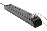 SmartSurge 4 with 2 USB Ports (Black)