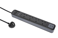 SmartSurge Plus with USB-A and USB-C Ports (Black)