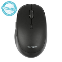 Midsize Comfort Multi-Device Antimicrobial Wireless Mouse (Black)