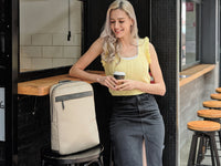 15'' Newport Ultra Slim Backpack (Tan)