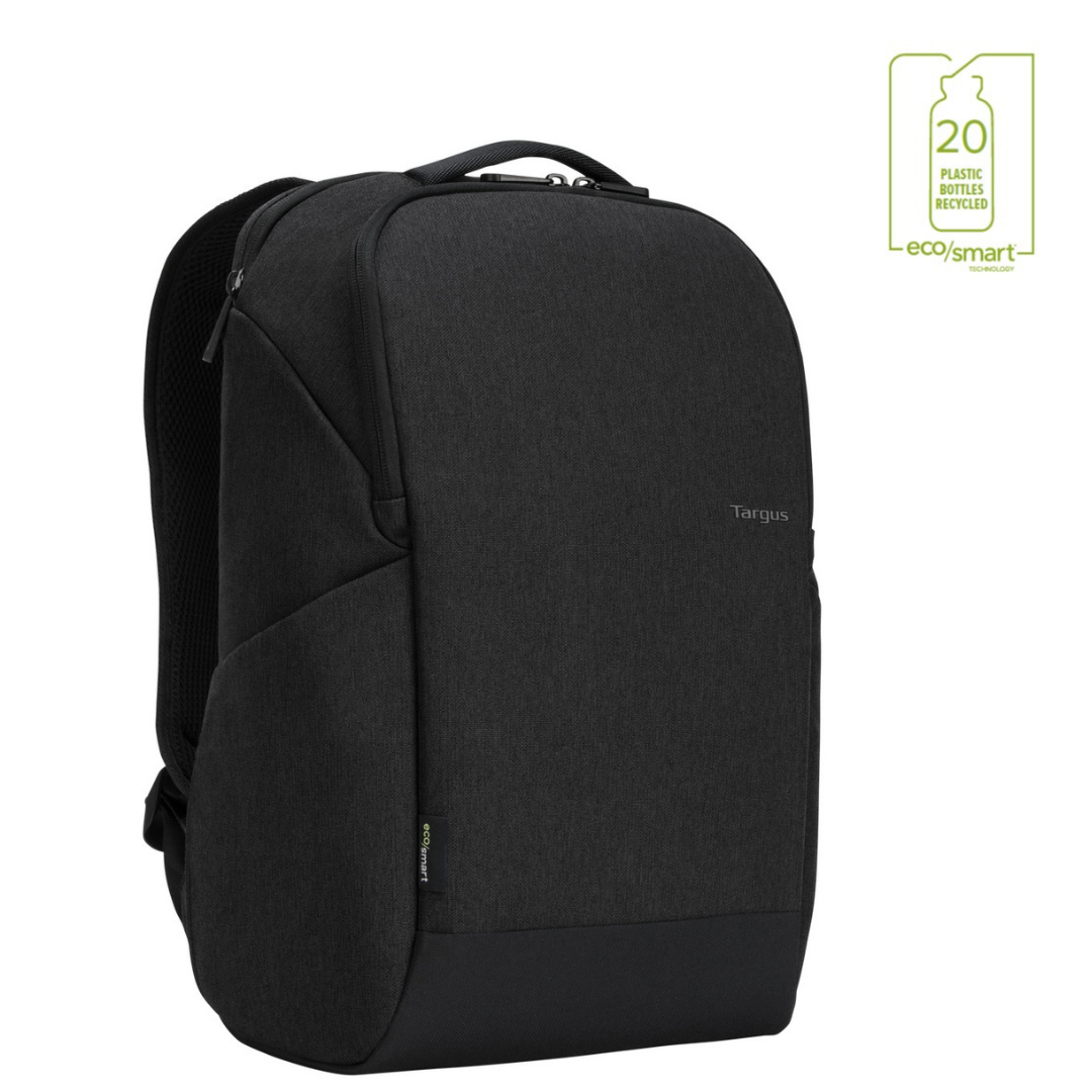 Slim top black backpack