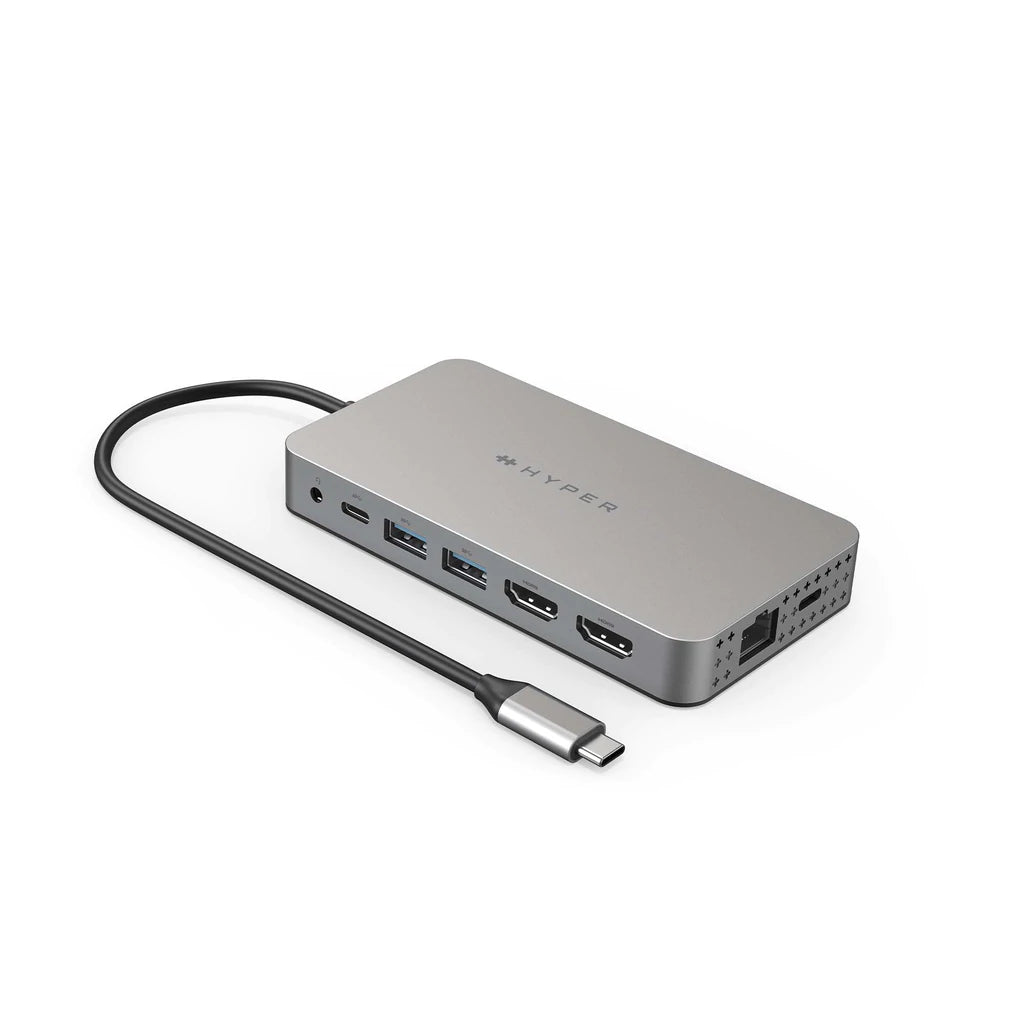 Hyper HyperDrive Next​ 10 Port USB-C Hub, 4K HDMI, Ethernet, 2 USB-C, 2 USB-A,  microSD/SD, travel dock for MacBook/PC Midnight Blue HD4005GL - Best Buy