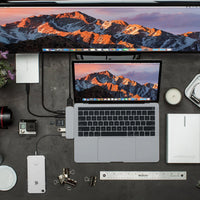 HyperDrive DUO 7-in-2 USB-C Hub - Grey