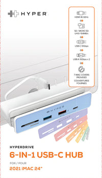 HyperDrive 6-in-1 USB-C Hub for iMac 24