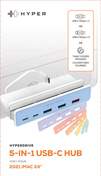 HyperDrive 5-in-1 USB-C Hub for iMac 24