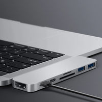 HyperDrive DUO 7-in-2 USB-C Hub - Silver