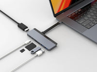 HyperDrive DUO 7-in-2 USB-C Hub - Silver