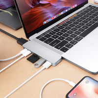 HyperDrive DUO 7-in-2 USB-C Hub - Silver