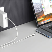 HyperDrive DUO 7-in-2 USB-C Hub - Silver