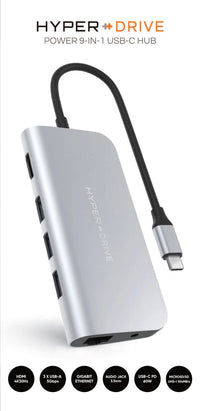 HyperDrive POWER 9-in-1 USB-C Hub - Silver