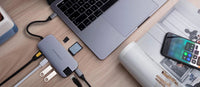 HyperDrive SOLO 7-in-1 USB-C Hub - Silver