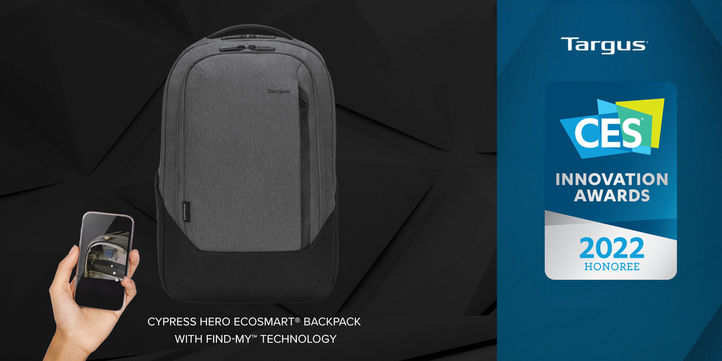 Targus® Named as CES 2022 Innovation Awards Honoree for New Sustainable Backpack Equipped with Find My™ Technology