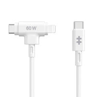 HyperJuice® USB-C® and Lightning Hybrid Charging Cable (1.5m/5ft) - White