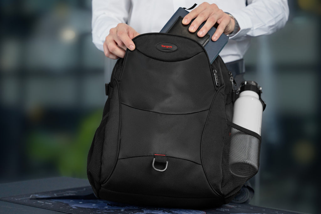 targus notebook backpack with rain cover 15.6 15.6" Element backpack, Black (Made-in-India) – Targus AP