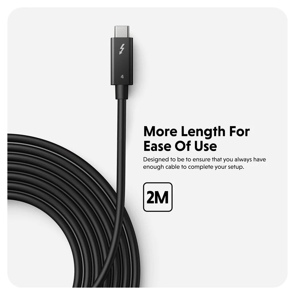 HyperDrive® Thunderbolt 4 Cable (2M/6Ft) - Black*