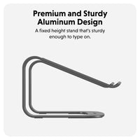 HyperSpace® Ergonomic Laptop Stand - Space Grey