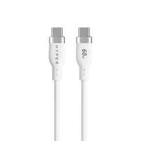 HyperJuice 60W Silicone USB-C to USB-C Cable (1.5M/5Ft) - White