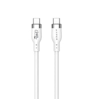 HyperJuice 240W Silicone USB-C to USB-C Cable (2M/6Ft) - White