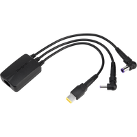 3-Pin 3-Way Hydra DC Power Cable (Black)