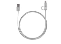 Aluminium Series 2-in-1 Lightning Cable (Silver)