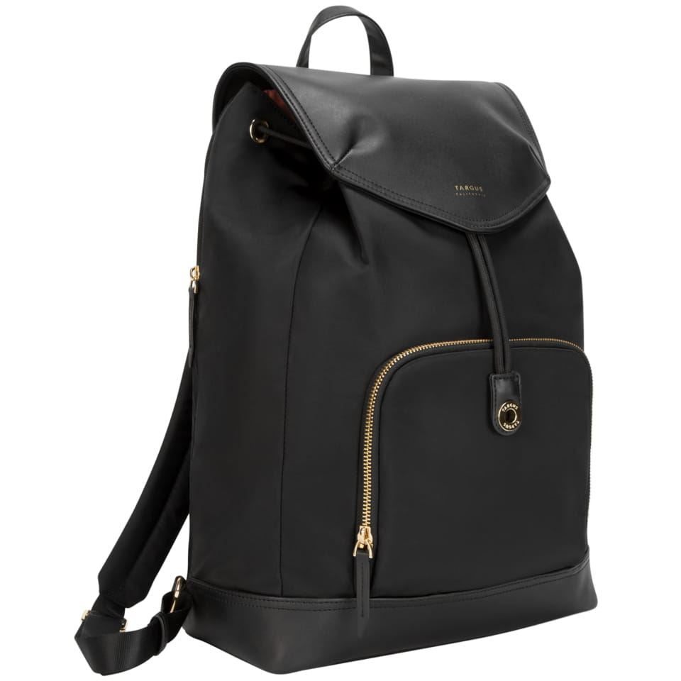 drawstring backpack black leather 15" Newport Drawstring Backpack (Black) – Targus AP