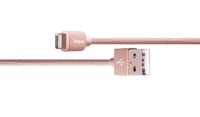 iStore Lightning Charge 4ft (1.2m) Braided Cable (Rose Gold)