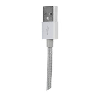 iStore Lightning Charge 4ft (1.2m) Braided Cable (Silver)