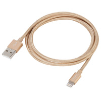iStore Lightning Charge 4ft (1.2m) Braided Cable (Gold)