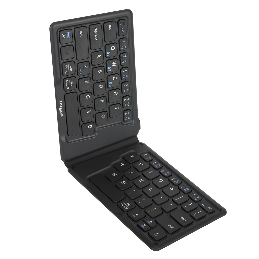 Ergonomic Foldable Bluetooth® Antimicrobial Keyboard (Black)