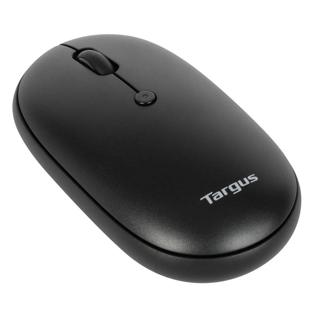 Compact Multi-Device Antimicrobial Wireless Mouse (Black)