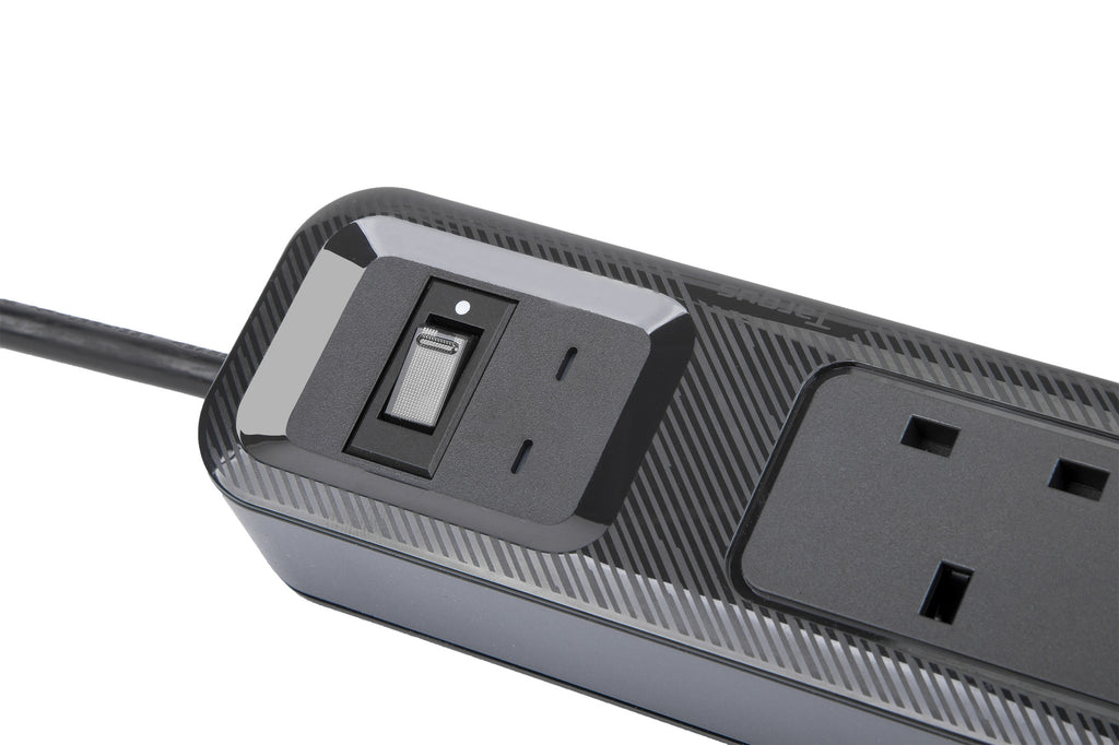 SmartSurge Plus with USB-A and USB-C Ports (Black)