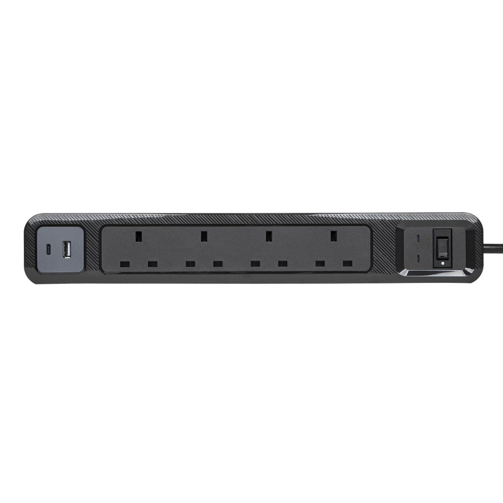 SmartSurge Plus with USB-A and USB-C Ports (Black)