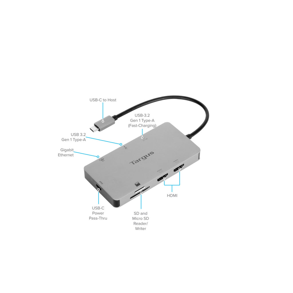 ADAPTADOR MULTIPUERTOS USB-C - DOCKING STATION USB TIPO C HDMI