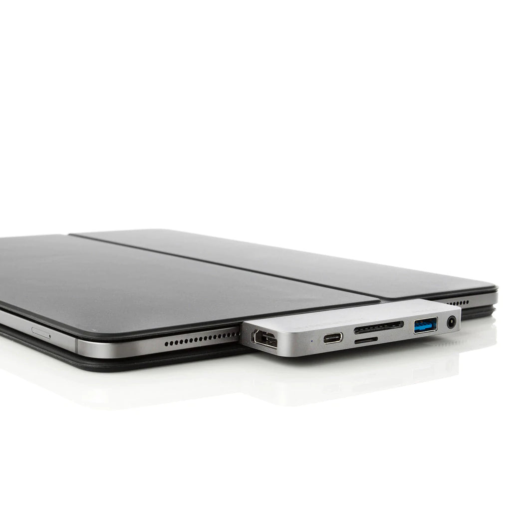 HyperDrive 6-in-1 USB-C Hub for iPad Pro/Air - Silver